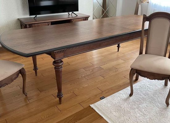 Стіл Луїза, з розкладом, вставка - 500 мм. (тонування)