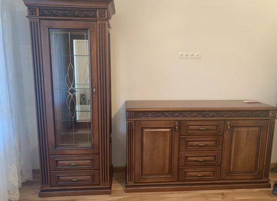 Комплект Авангард: вітрина однодверна та з двома шухлядами + комод з дверками (тонування)