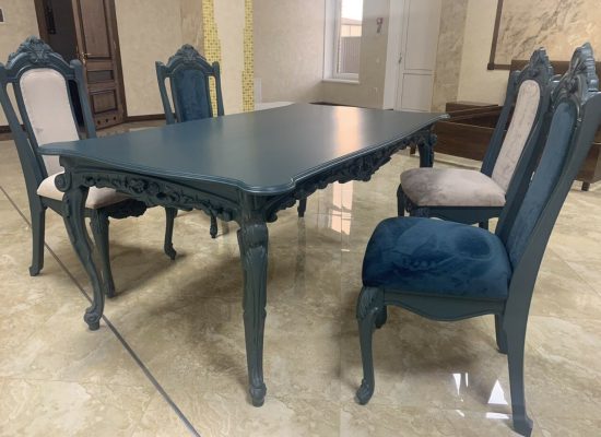 Стіл Італія + стілець Італія (покриття кольором)