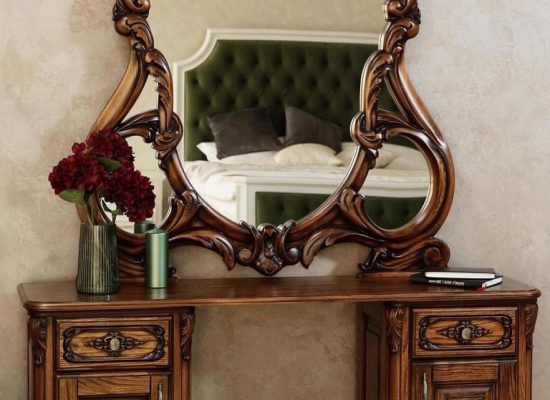 Туалетний столик Сигліс, з дзеркалом (тонування)