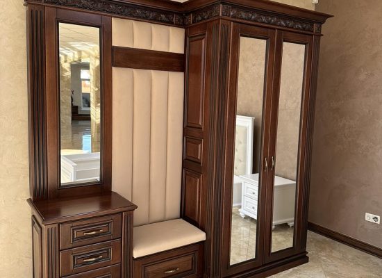 Передпокій Авангард: дзеркало + шухляди + дводверна шафа (тонування)