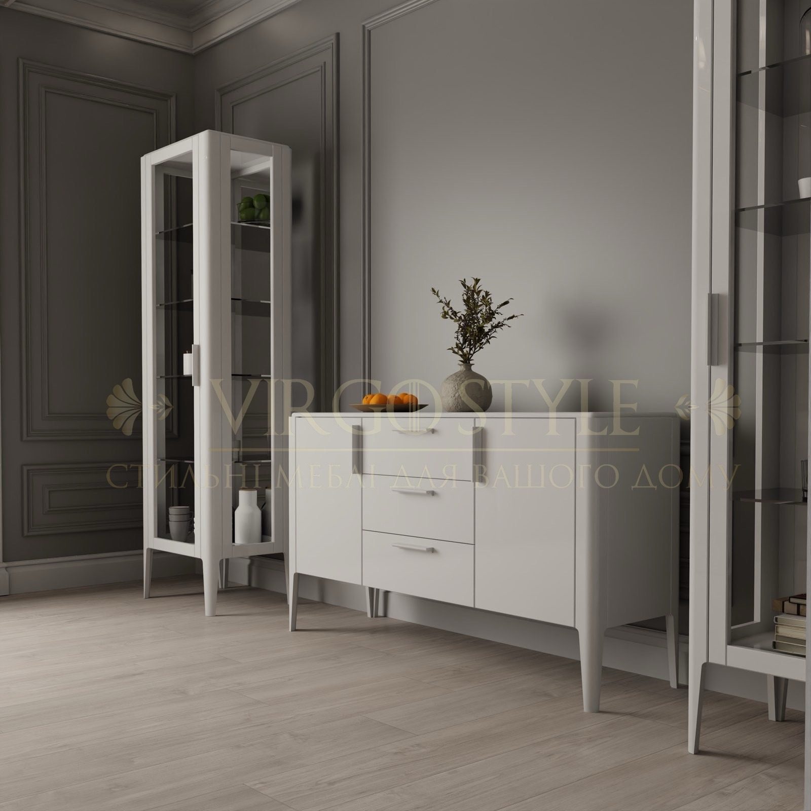 Комод ТВ Колорадо з дверцятами (покриття кольором) 1