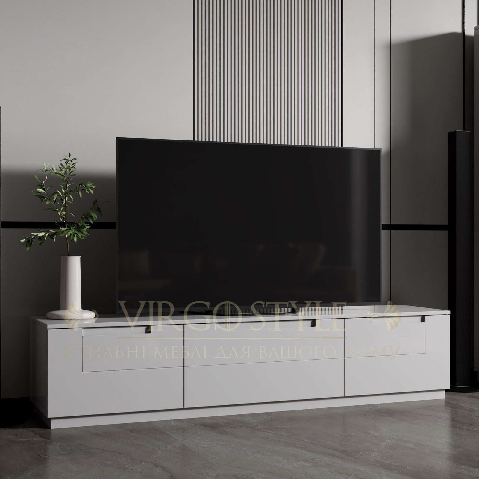 Комод ТВ Львів 3 шухляди (покриття кольором) 14-05 1